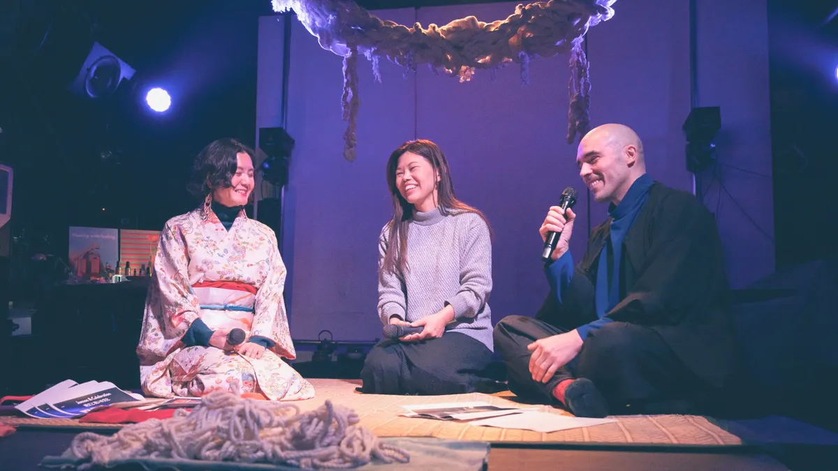 Pablo Aida speaking at MUSUBI