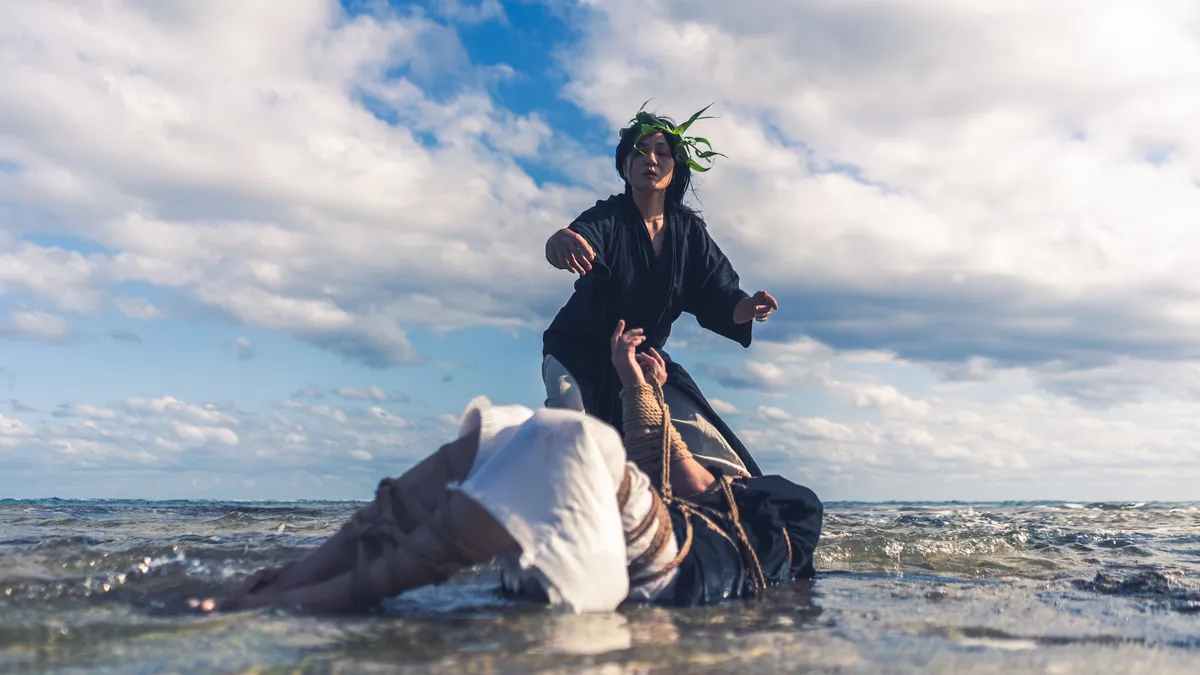 Shibari performance in Okinawa